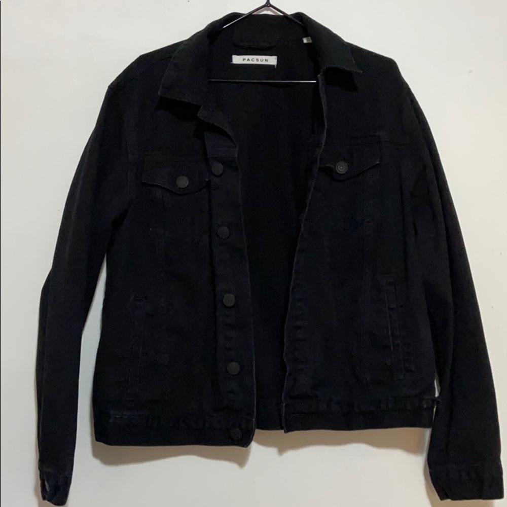 PacSun Black Classic Fit Denim Jacket